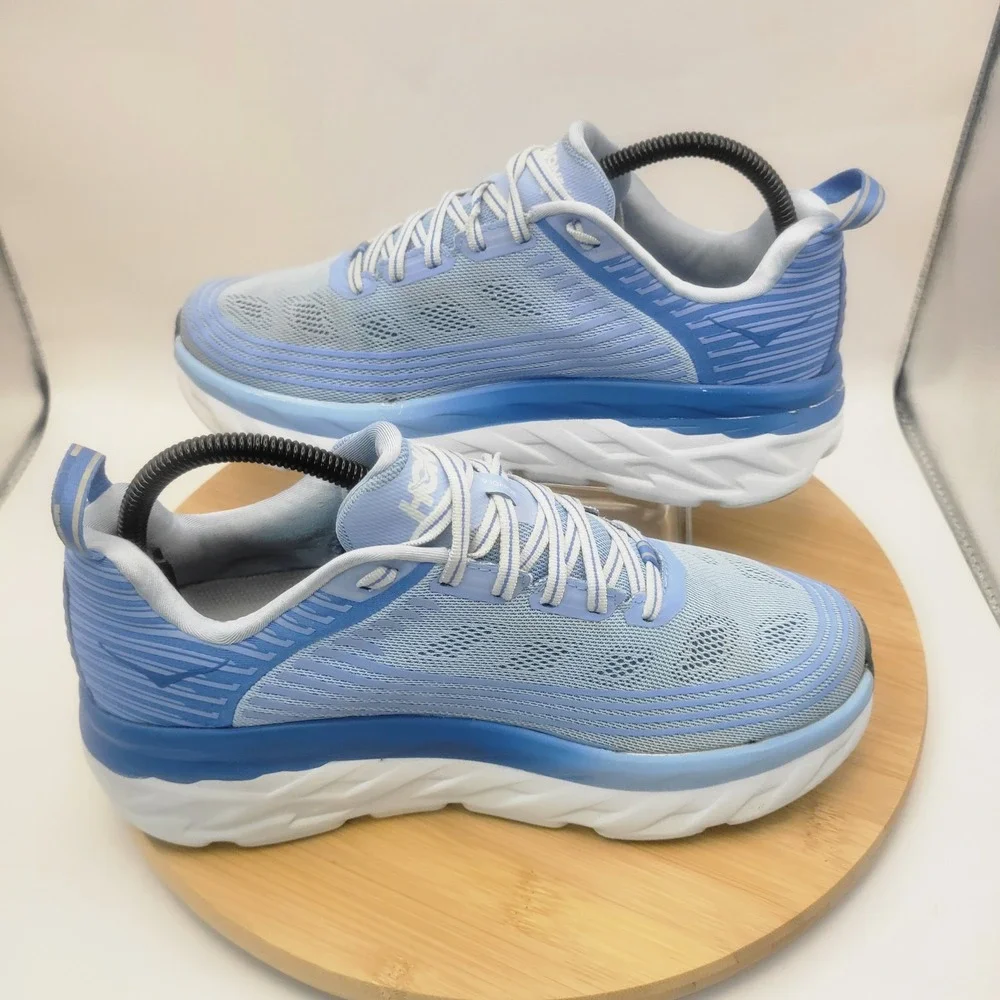 Hoka One One Bondi 6 Blue Mesh Running Shoes Womens 9 1019270 SPCB